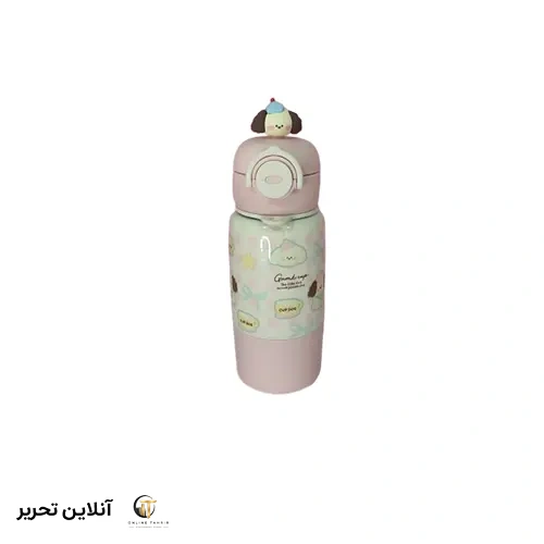 تراول ماگ مجسمه دار -طرح سگ 460 میل – رنگ صورتی