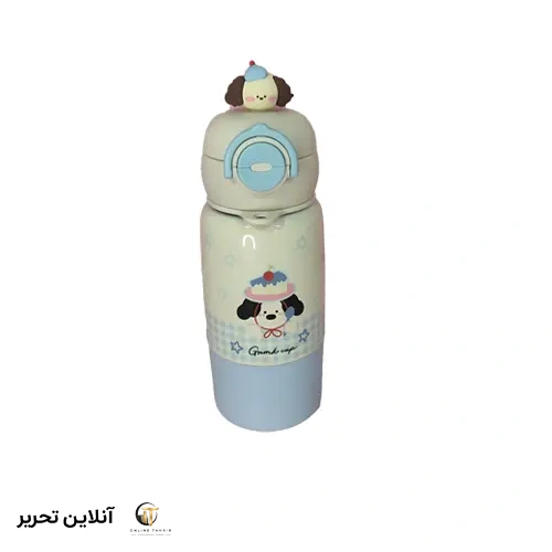 تراول ماگ مجسمه دار -طرح سگ 460 میل – رنگ آبی
