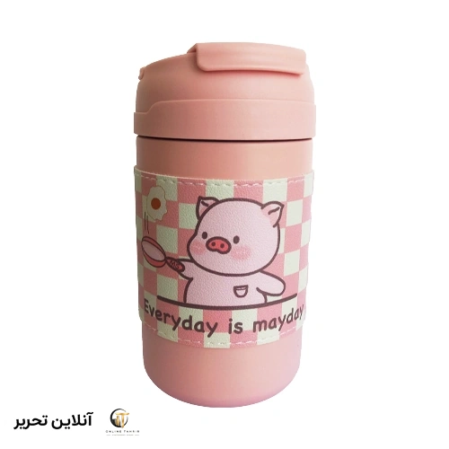 تراول ماگ دور چرم دوقفله فانتزی