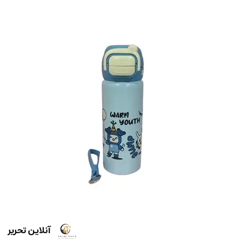 تراول ماگ کارتونی پاستلی713-4 – 500میل – رنگ آبی