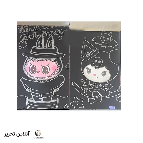 دفترچه نقاشی اسکراچی بچه گانه طرح لبوبو