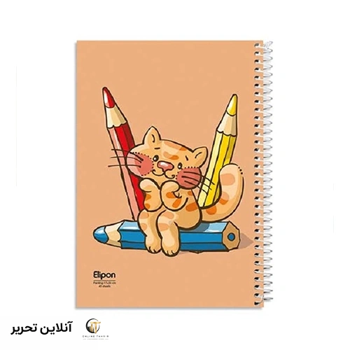دفتر نقاشی 40 برگ وزیری فانتزی الیپون کد 05
