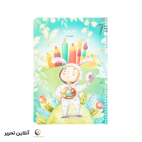 دفتر نقاشی 60 برگ سام کد 07