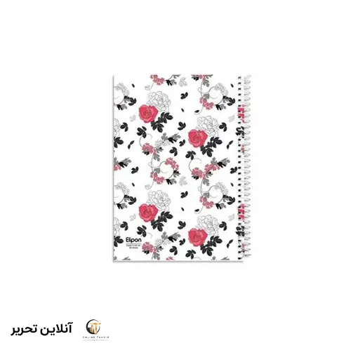 دفتر 100 برگ وزیری سیمی کلاسیک الیپون-طرح1