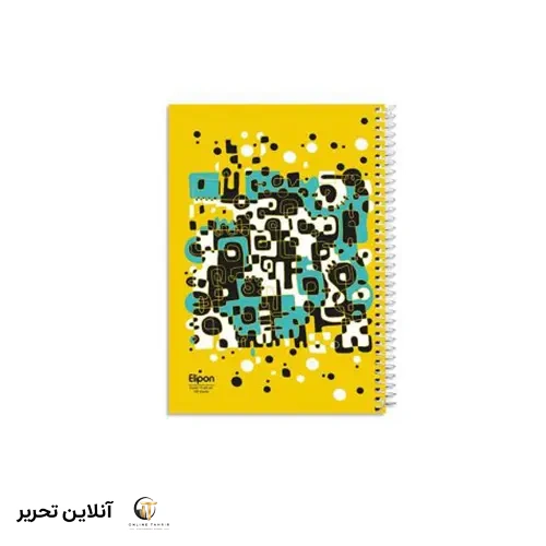 دفتر 100 برگ وزیری سیمی کلاسیک الیپون- طرح2