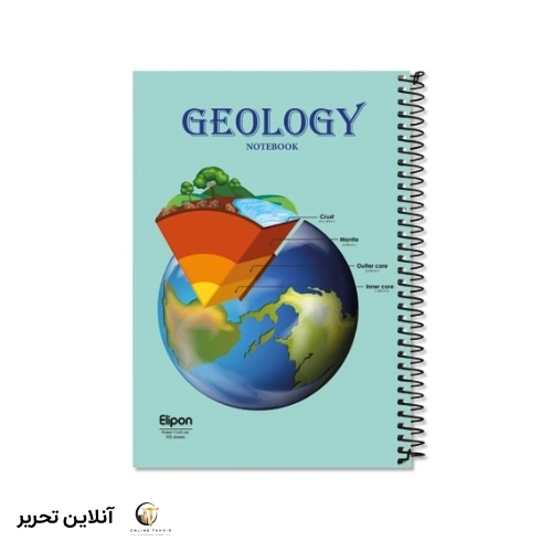 دفتر 100 برگ سیمی جلد سخت الیپون کد 03