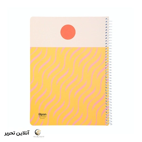 دفتر سیمی 80 برگ الیپون کد 08