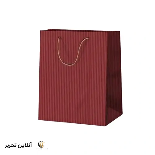 ساک هدیه کرافت 2 میم – رنگ زرشکی