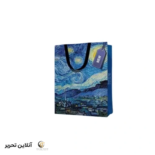 ساک هدیه گلاسه 3 میم VGR3 – طرح ون گوک