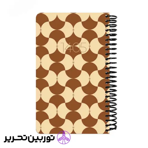 سالنامه (سررسید) روزشمار فنری جلد سخت اروپایی 1405 دات نوت – طرح 6