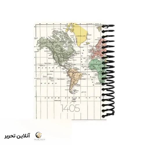 سالنامه روزشمار فنری جلد سخت پالتویی 1405 دات نوت – طرح 3