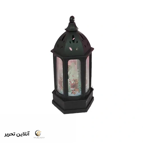 فانوس چراغدار 6ضلعی کریسمسی