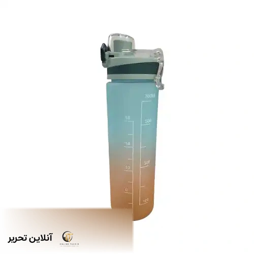 قمقمه فانتزی 700میلی لیتر آبی _ نارنجی
