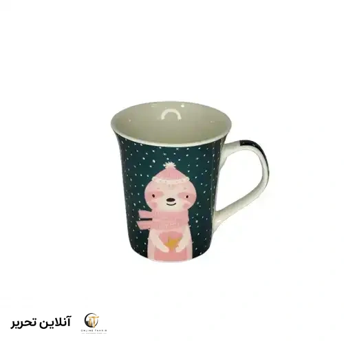 ماگ طرح خرس خوابیده-سبز