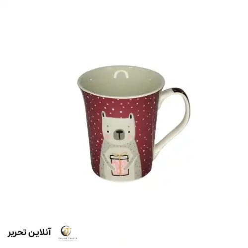 ماگ طرح خرس خوابیده-قرمز