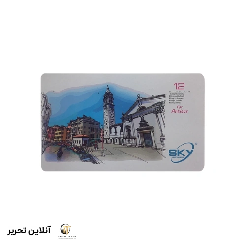 مداد رنگی 12 رنگ اسکای مدل ارتیست
