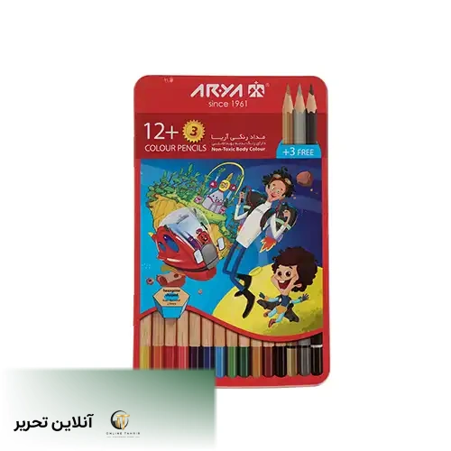 مدادرنگی 3+12 رنگ آریا فلزی
