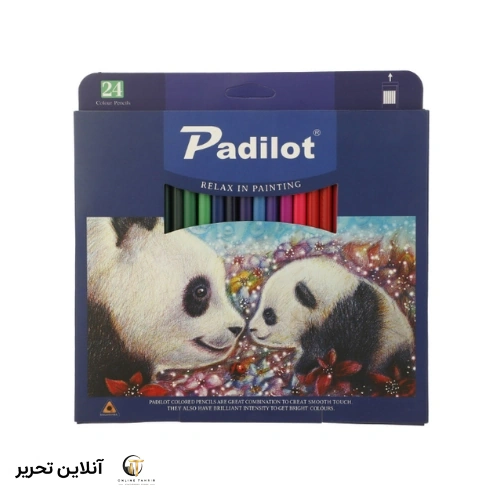 مداد رنگی 24 رنگ جعبه مقوایی پادیلوت