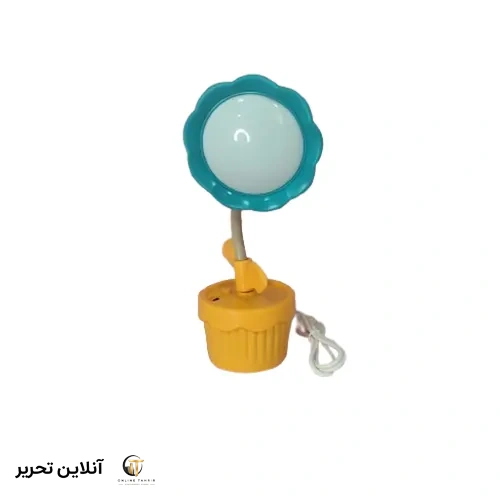 چراغ مطالعه فانتزی طرح گلدان- آبی