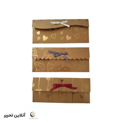 پاکت پول کرافت طلاکوب سری7 سون