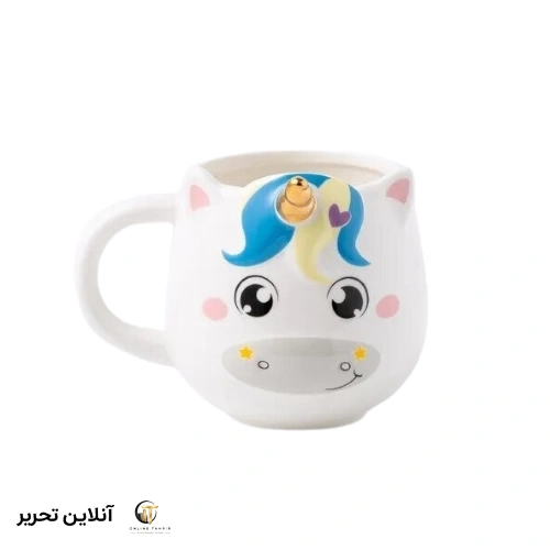 ماگ سرامیکی یونیکورن شاخ برجسته