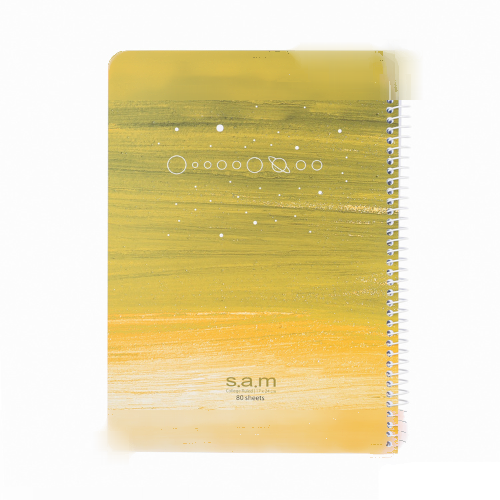 دفتر 80 برگ s.a.m سیمی کلاسیک-B طرح11