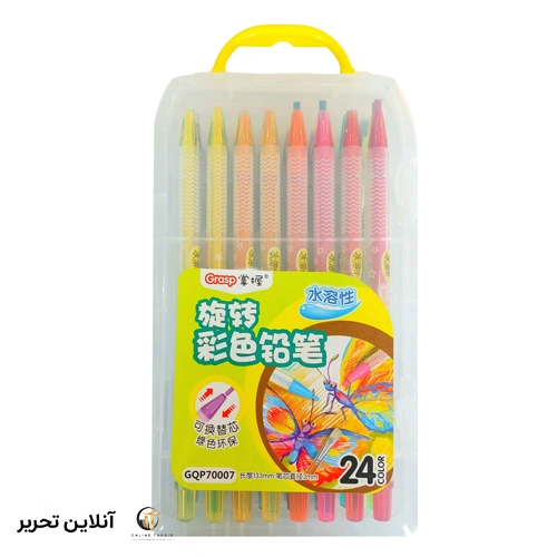مدادشمعی 24رنگ برند grasp
