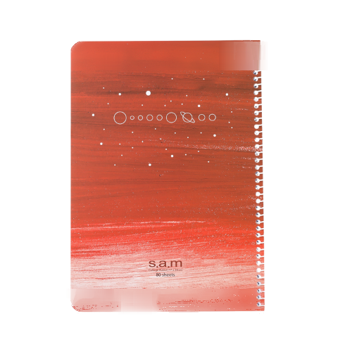 دفتر 80 برگ s.a.m سیمی کلاسیک-B طرح12
