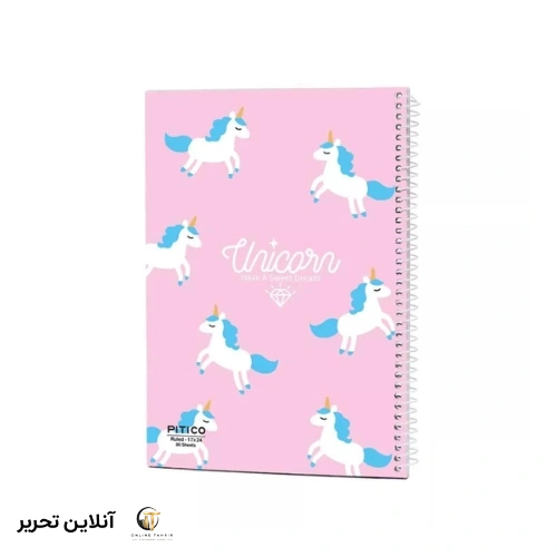 دفتر خط دار 80برگ پیتیکو کد01