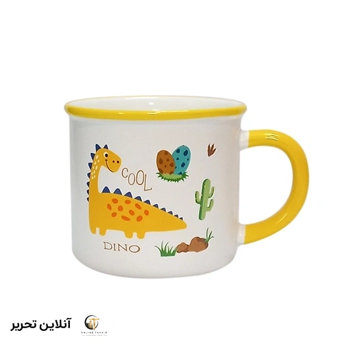 ماگ دایناسور دسته زرد 7368
