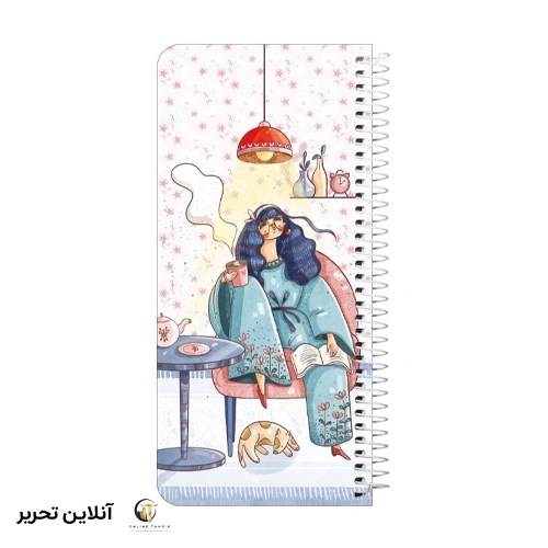 دفترچه یادداشت 100 برگ سیمی پالتویی جلدسخت مسترنوت