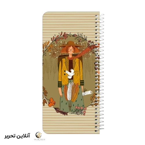 دفترچه یادداشت 100 برگ سیمی پالتویی جلدسخت مسترنوت