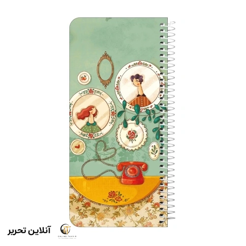 دفترچه یادداشت 100 برگ سیمی پالتویی جلدسخت مسترنوت