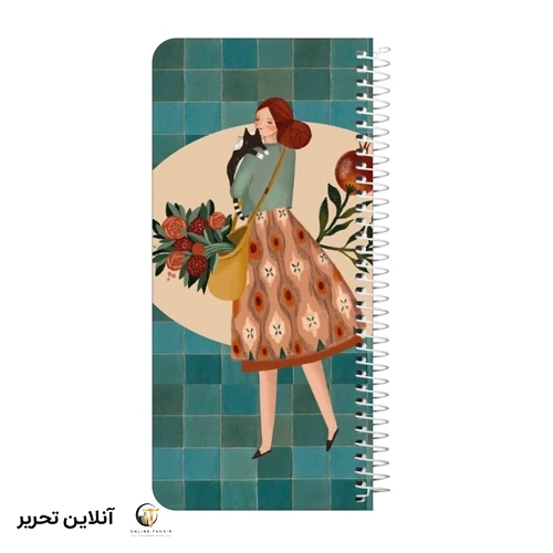 دفترچه یادداشت 100 برگ سیمی پالتویی جلدسخت مسترنوت