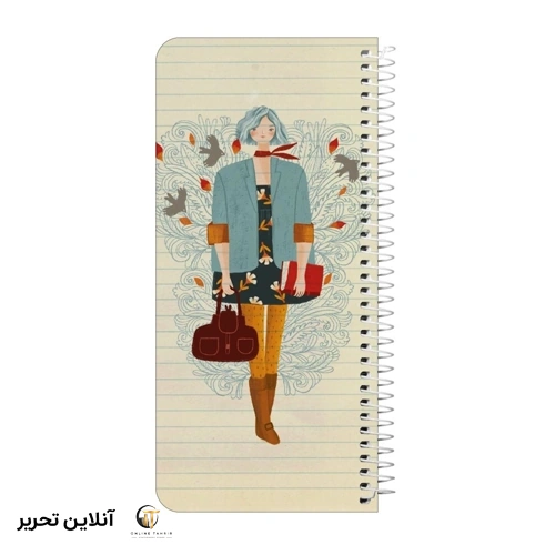 دفترچه یادداشت 100 برگ سیمی پالتویی جلدسخت مسترنوت