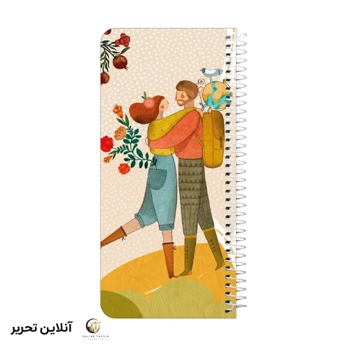 دفترچه یادداشت 100 برگ سیمی پالتویی جلدسخت مسترنوت