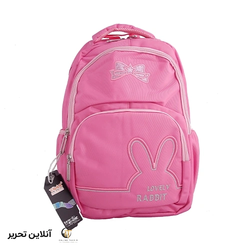 کیف کوله دخترانه خرگوشی-صورتی
