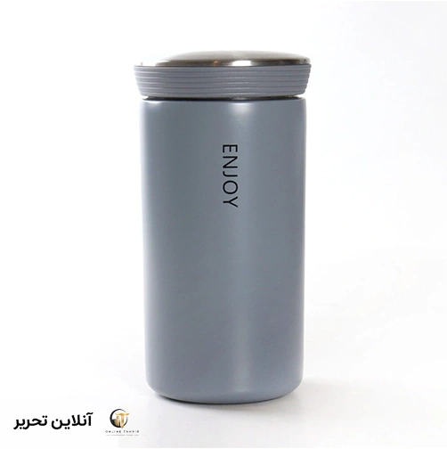 ماگ سفری مدل Enjoy گنجایش 0.35 لیتر – نقره‌ای