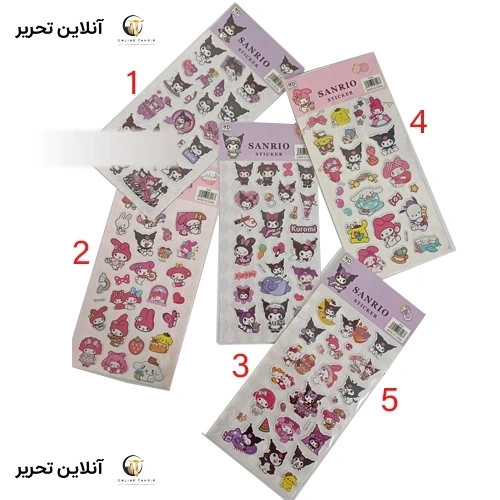 استیکر تک برگ برجسته کرومی