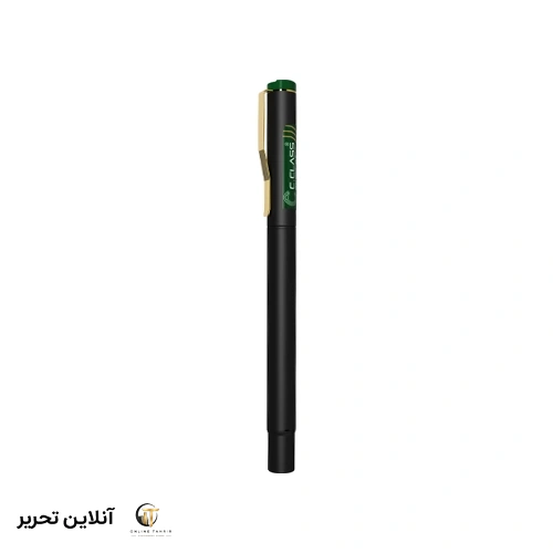روان نویس ژل پن گیره طلایی سبز سیکلاس