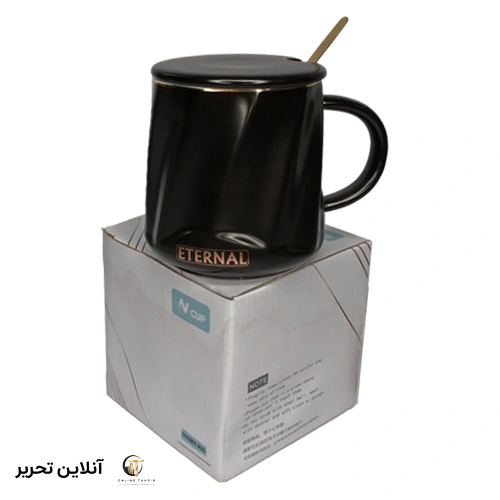 ماگ سفید و مشکی 590