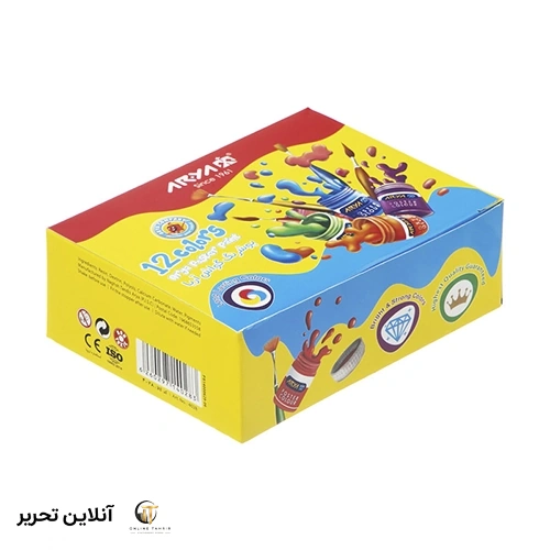 گواش 12 رنگ آریا