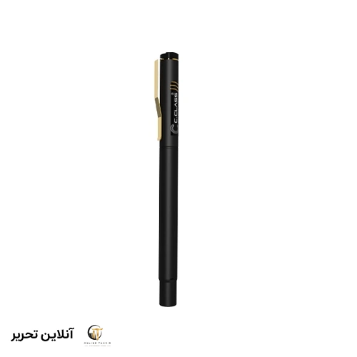 روان نویس ژل پن گیره طلایی مشکی سیکلاس