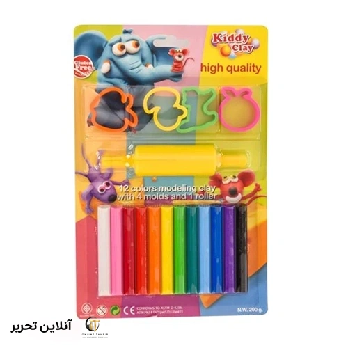 خمیر بازی KIDDY CLAY ST200-12+45M-R