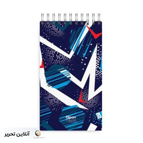 دفتر یادداشت 80برگ 120*220 سیمی فانتزی پ پ الیپون