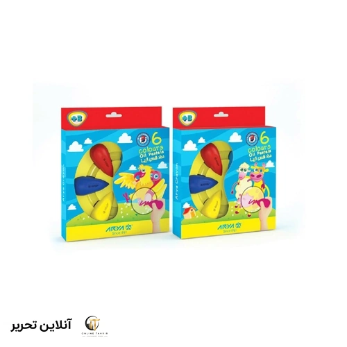 مداد شمعی دوکی 6 رنگ 2054
