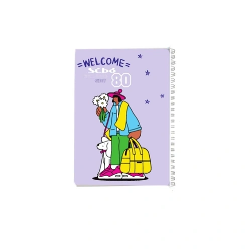دفتر 80برگ welcome طلقی سیبو