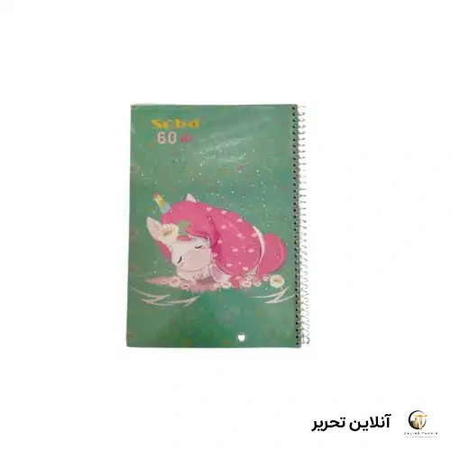 دفتر خط دار 60 برگ pony طلقی