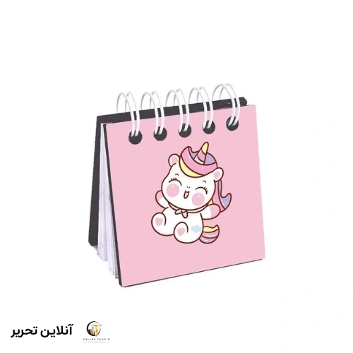 دفترچه چوبی یونیکورن طرح 01 پیتیکو