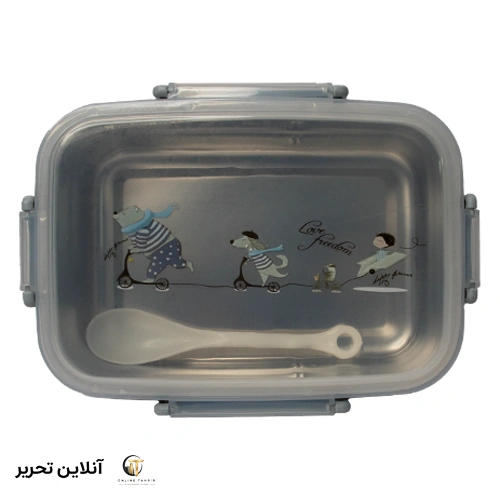 ظرف غذا استیل طرح حیوانات